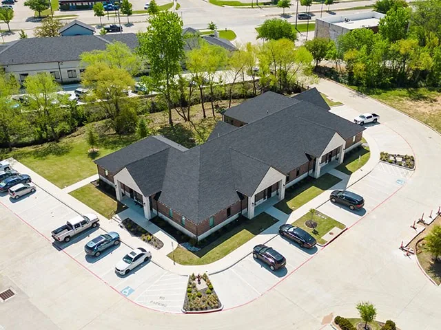 The front of the Rehab 4 Pets clinic in Colleyville, Texas