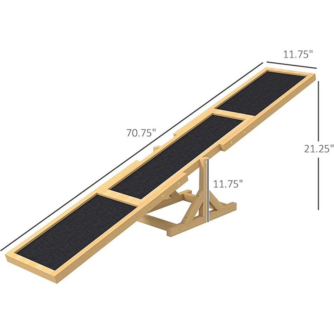 Rehab 4 Pets Wooden Agility Seesaw Dimensions